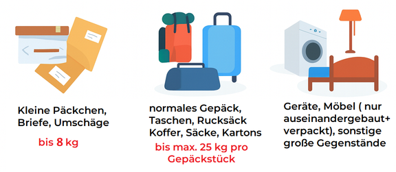 Verpackungshinweise Transport Talha